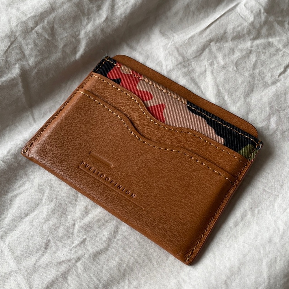 Public Opinion Edwin Leather Card Case